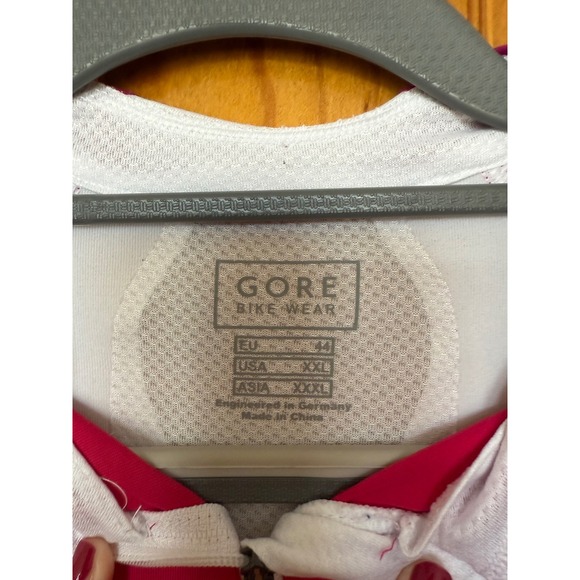 Gore Bike Wear Long Sleeve Cycling Jersey Full Zip Pink White XXL - Picture 4 of 12